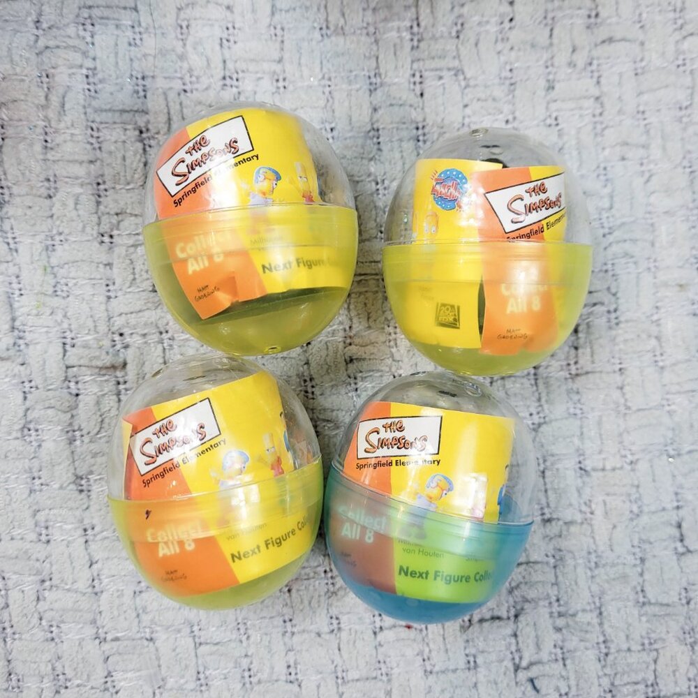 Simpsons Tomy Gacha Figures & Silly Putty w/ Molding Stamps Sealed - Picture 6 of 13